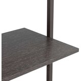  Naslanjajuća polica s 5 razine crna 64x35x185 cm | shoptok.hr
