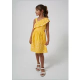 Mayoral Otroška obleka rumena barva