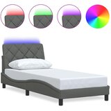 vidaXL okvir kreveta s led-om bez madraca 80x200 cm od tkanine | shoptok.hr