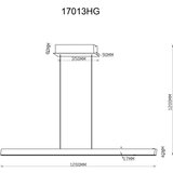 Globo viseča led-svetilka 17013hg | Shoptok.si