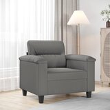 vidaXL fotelj temno siv 60 cm tkanina iz mikrovlaken | Shoptok.si