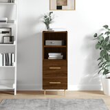 vidaXL Komoda rjavi hrast 34,5x34x90 cm inženirski les Cene