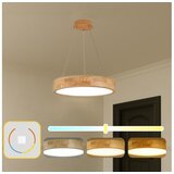  Brilagi -LED luster na sajli FALCON WOOD LED/30W/230V 3000/4000/6000K 45 cm drvo | Eponuda.com
