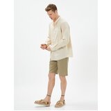 Koton Linen Blend Shirt Magnificent Collar Pocket Detailed Buttoned Long Sleeve | ePonuda.com