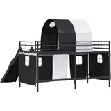  Okvir Krevet za Dječji Loft Crna 100 x 200 cm Metal | shoptok.hr