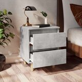 vidaXL noćni ormarići 2 kom siva boja betona 40 x 35 x 50 cm | shoptok.hr