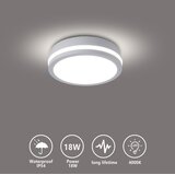  Brilagi - LED spoljašnje plafonsko svetlo BENE LED/18W/230V, prečnik 21,5 cm, bela, IP54 | Eponuda.com