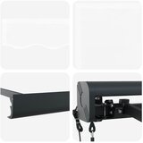 Nadstrešnica Bijelo 400 × 300 cm Poliester i aluminij | shoptok.hr