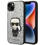 Karl Lagerfeld futrola za iPhone 14 pro silver glitter flakes Ikonik ( GSM167657 )