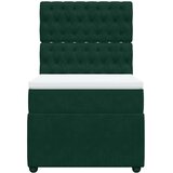 Box spring krevet s madracem tamnozeleni 80 x 200 cm baršunasti | shoptok.hr
