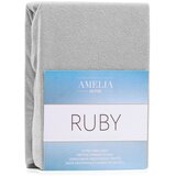 AmeliaHome Plahta s gumom Ruby 160-180x200 cm, siva | shoptok.hr