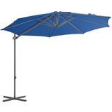  Konzolni vrtni suncobran s čeličnim stupom 300 cm azurnoplavi | shoptok.hr