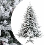  Umjetno božićno drvce s nogom 150 cm PVC i metal Slike
