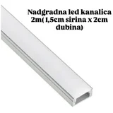 Aluminijumska nadgradna kanalica sa difuzorom 2m ( 6454-1 )
