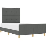  Krevetna konstrukcija Tamno siva 120 x 190 cm tkanina | shoptok.hr