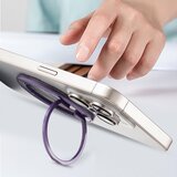 Techsuit MagSafe telefonski prsten (MPR2) – Okrugli oblik- aluminijska legura – Srebrna/ružičasta | shoptok.hr