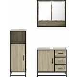  3-dijelni set kupaonskog namještaja boja hrasta sonome drveni | shoptok.hr