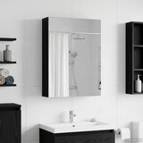  Kupaonski ormar s ogledalom Crni hrast 50 x 14,5 x 70 cm | shoptok.hr