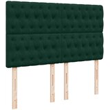  Krevet s oprugama i madracem tamnozeleni 140x190 cm baršunasti | shoptok.hr