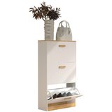 MID.YOU OMARA ZA ČEVLJE bela, medeni hrast | Shoptok.si