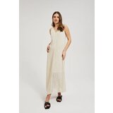 Moodo Women's knitted dress - light beige | shoptok.hr