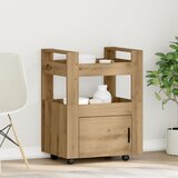 vidaXL Kuhinjski kolica Artisan Oak 60x45x80 cm Konstruirano drvo | shoptok.hr