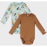Sinsay Pamučni bodi dugih rukava s motivom životinja 2 pack | shoptok.hr