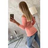 Kesi Round neckline blouse apricot | Shoptok.si