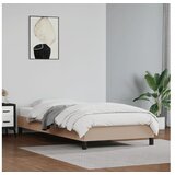  Posteljni okvir kapučino 100x200 cm umetno usnje | Shoptok.si