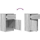 vidaXL Nočna omarica 2 kosa siva sonoma 39x35x65 cm inženirski les | Shoptok.si