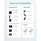 Anker 322 USB tip-C na USB tip-C kabl M/M 1.8m, 60W, pleteni, crni Cene