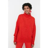 Trendyol Orange Super Oversize Knitwear Sweater Cene