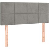  Box spring s madracem LED svjetlosivi 80x200 cm baršun | shoptok.hr