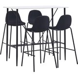  5-dijelni barski set od tkanine crni | shoptok.hr