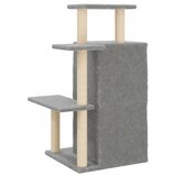  Penjalica za mačke sa stupovima za grebanje svjetlosiva 97 cm | shoptok.hr
