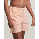 Polo Ralph Lauren Kopalke / Kopalne hlače SHORT DE BAIN TRAVELER CLASSIQUE EN SEERSUCKER Oranžna | Shoptok.si