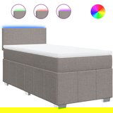 Maison Chic Box spring postelja - Vzmetna postelja z vzmetnico taupe 80x200 cm blago SL23735, (21879656) | Shoptok.si