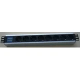 230V razvodni PDU panel 19" 1U sa 8 utičnih mesta, voltmetrom PDU-8SAV-1U