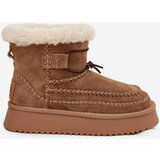 Big Star Suede Women's Snow Boots With Decorative Stitching Big Star | shoptok.hr