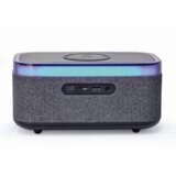 Digitalni sat sa zvučnikom i wireless bežičnim punjačem za mobitel bluetooth GEMBIRD, black/grey, DAC-SPKBT-QC15-BK | Eponuda.ba
