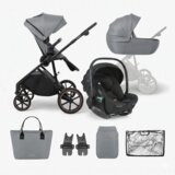 Kikka Boo Kolica Thea 3in1 premium set sa autosedištem I-Xtend I-size i tvrdom korpom Grey Cene