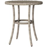 3-dijelni bistro set s jastucima svjetlosivi od poliratana - Svjetlosiva 1 | shoptok.hr