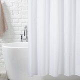 Diplon zavesa za kupatilo bela CN7301 180x200cm sa alkama | ePonuda.com