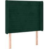  box spring s madracem LED tamnozeleni 100x200 cm baršun | shoptok.hr