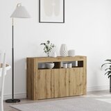 vidaXL Sideboard Artizanski hrast Inženjersko drvo 116 x 30 x 75 cm Cijene