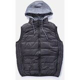 Gemre Black men's vest with a tracksuit hood Avar | Shoptok.si