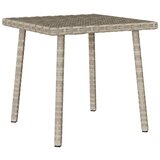 vidaXL Vrtni stolić za kavu pravokutni svijetlo sivi 40x40x37 cm Cijene
