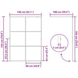  Zid za walk-in tuš Zlatno 140 x 195 cm Staklo otporno na udarce | shoptok.hr