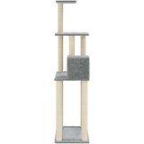 vidaXL penjalica za mačke sa stupovima za grebanje svjetlosiva 147 cm | shoptok.hr