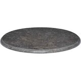 Stolna ploča crna Ø 60 x 2,5 cm mramorna | Eponuda.com